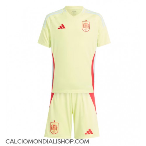 Maglie da calcio Spagna Seconda Maglia Bambino Europei 2024 Manica Corta (+ Pantaloni corti)